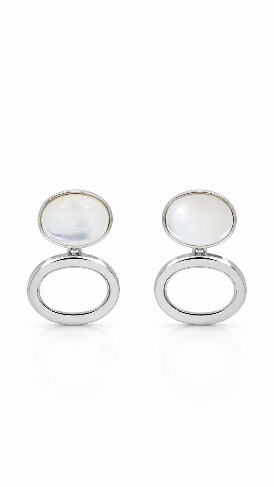 Pearl Oval Earrings