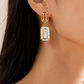 Gold-Tone Pearl Earrings