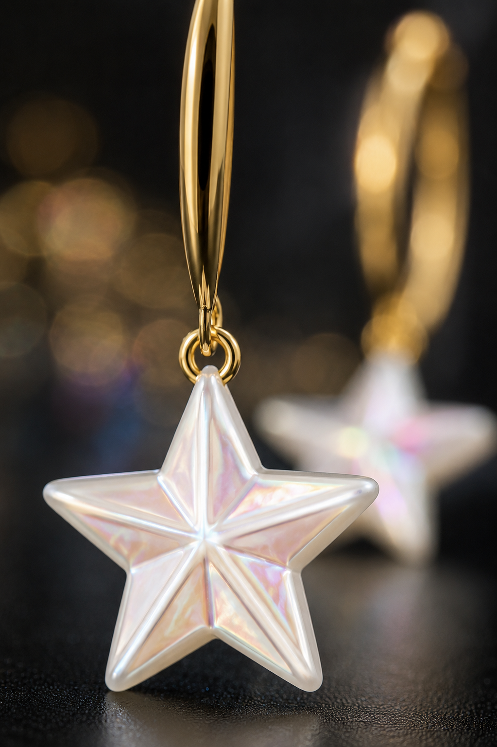 Pearl Star Earrings
