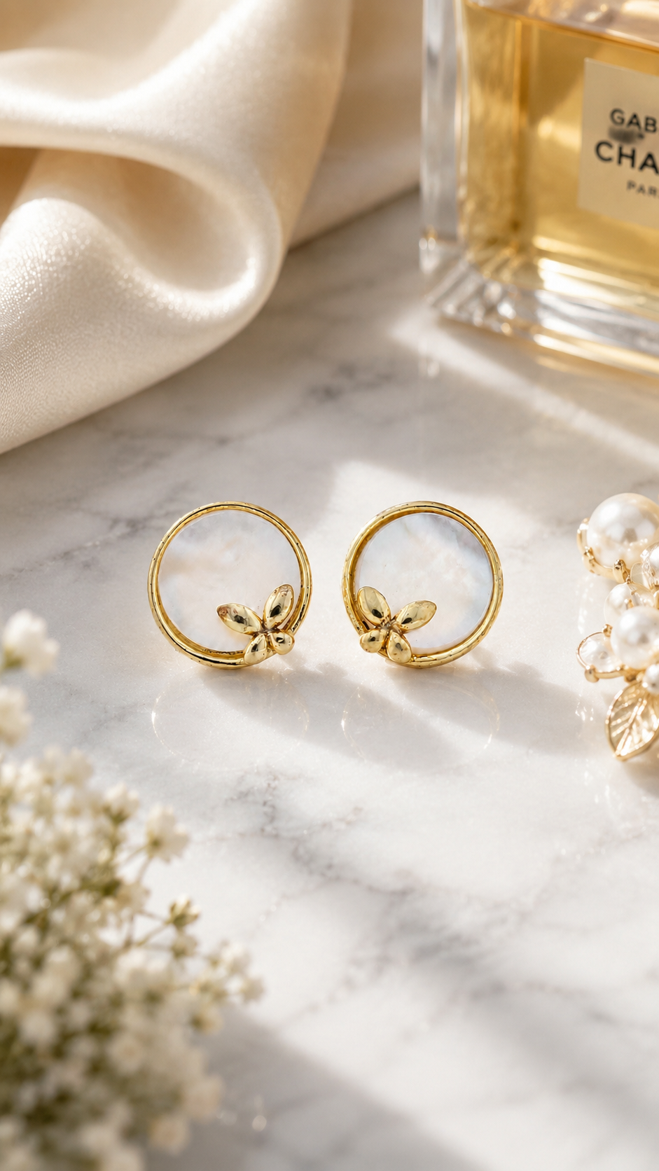 Pearl Butterfly Earrings