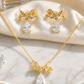Dragonfly Pear Necklace & Earrings Set