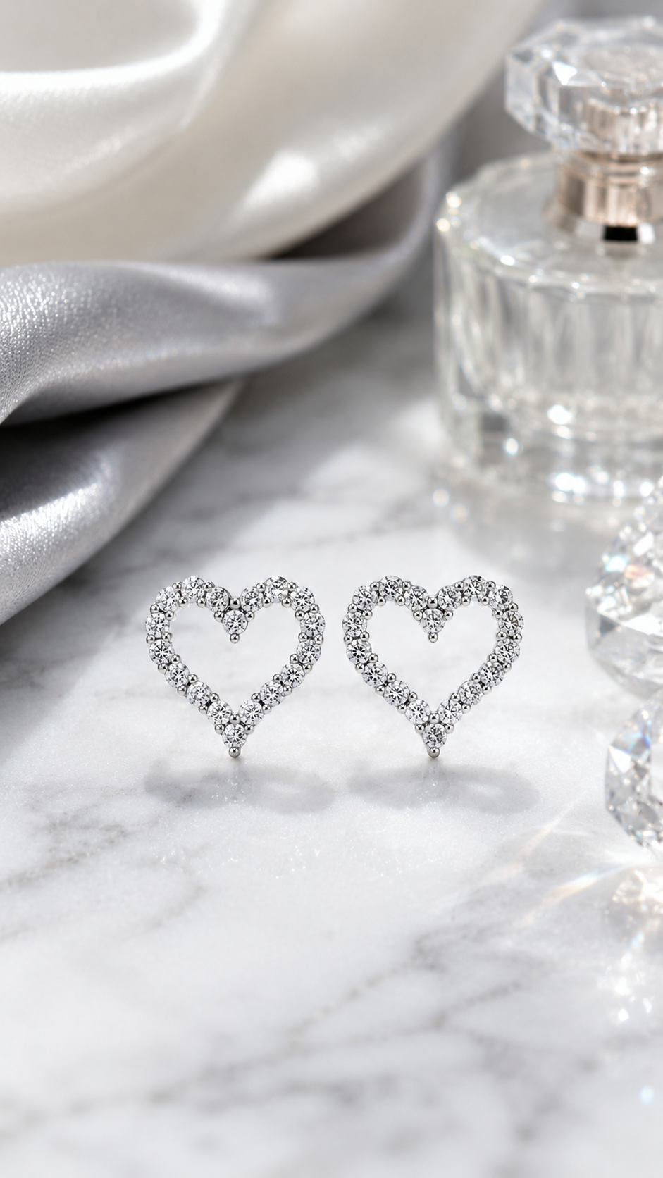 Open Heart Earrings