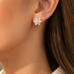 Floral Pear-Cut Earrings
