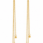 Multi-Chain Earrings with Ball Charms