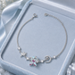 Silver Celestial Butterfly Moon & Star CZ Charm Bracelet