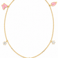 Pink Butterfly & Flower Charm Bracelet