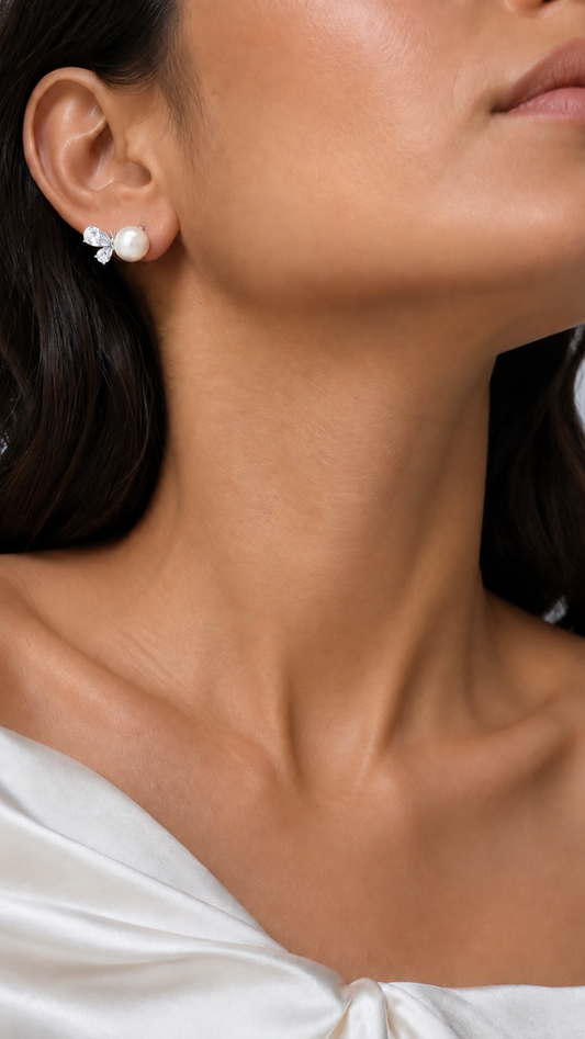 Pearl Butterfly Earrings
