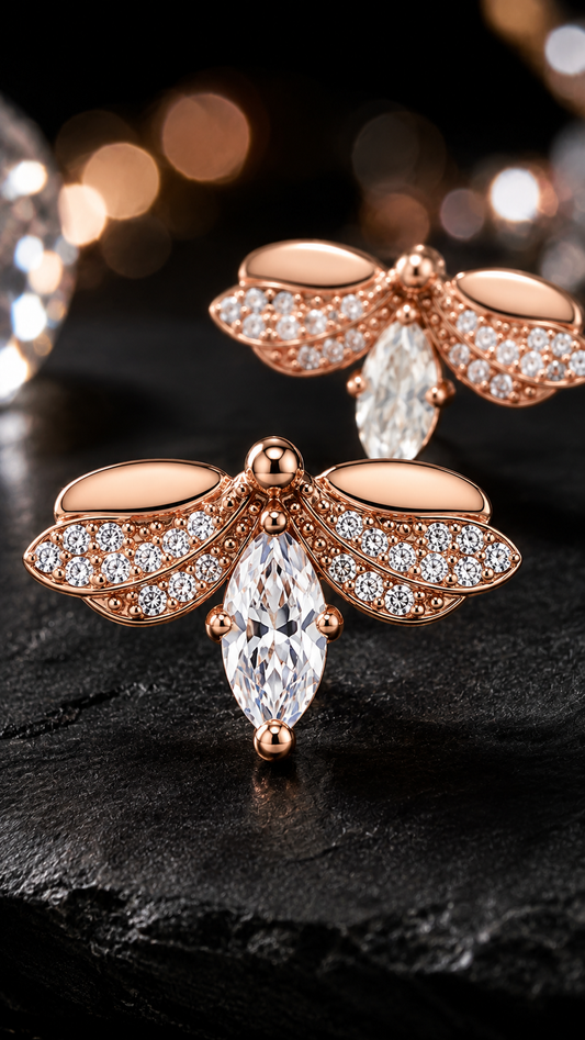 Dragonfly Marquise Earrings