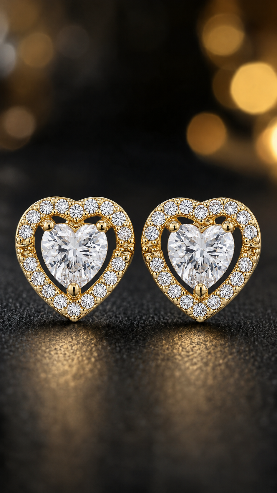 Heart Halo Earrings