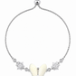 White Butterfly Adjustable Bracelet