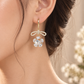 Bow & Floral Drop Earrings
