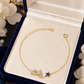 Butterfly & Blue Star Bracelet