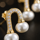 Gold-Tone Pearl Earrings