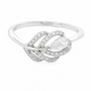 Pear-Cut CZ Swirl Pavé Ring