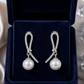 Silver-Tone Pearl Earrings