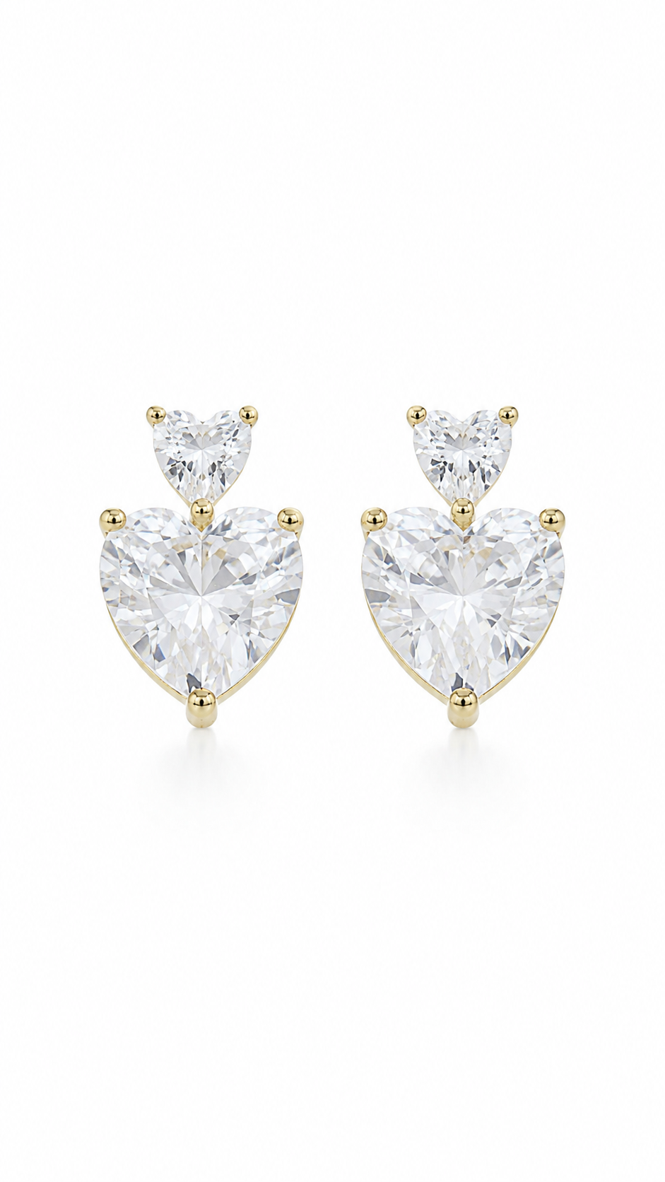 Double Heart Earrings