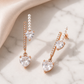 Pearl Double Heart Earrings