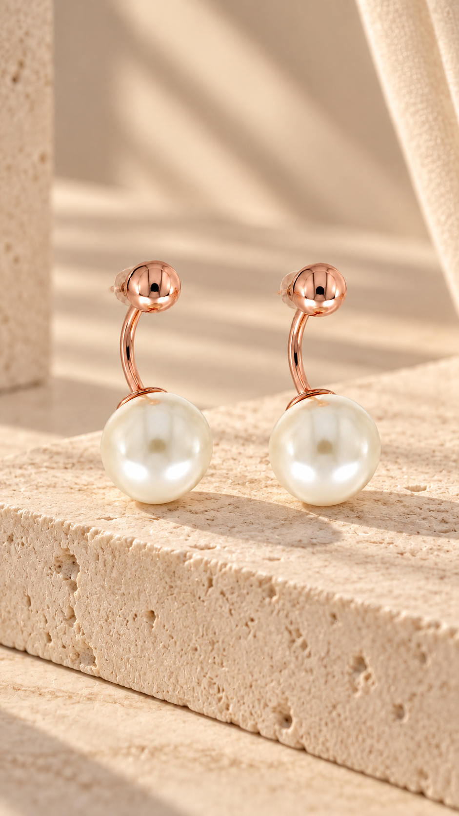 Silver Pearl Earrings