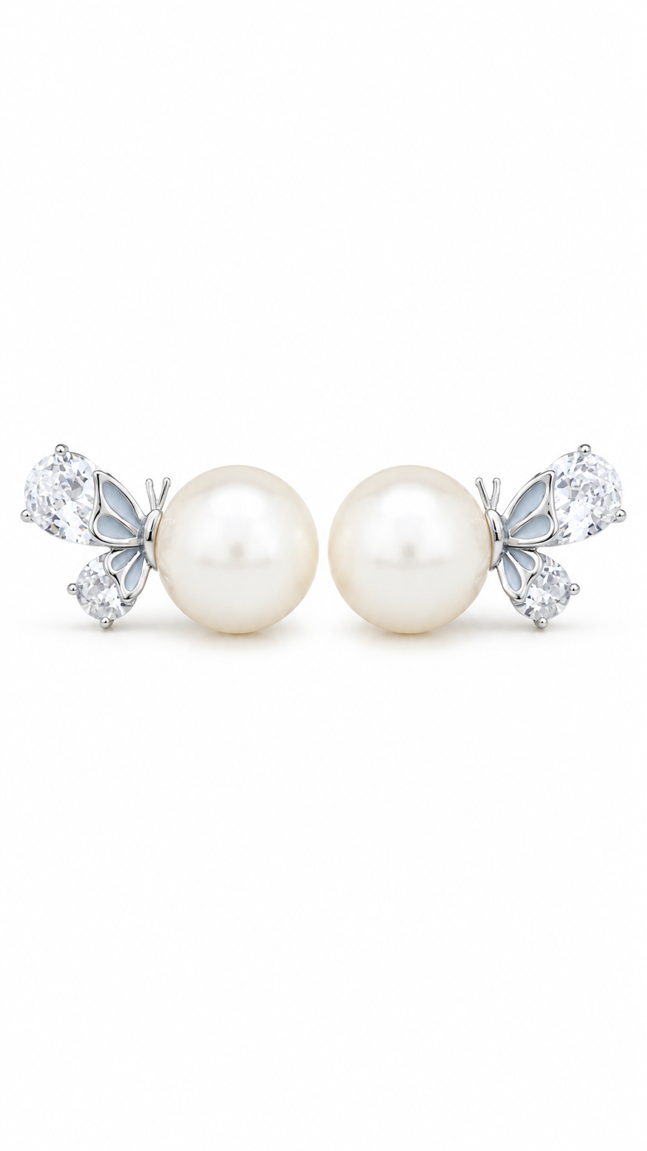 Pearl Butterfly Earrings