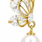 Butterfly Pearl Earrings