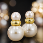 Double Pearl Earrings