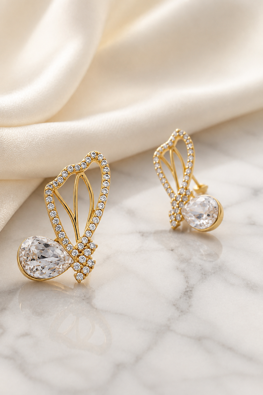 Pear-Cut Earrings