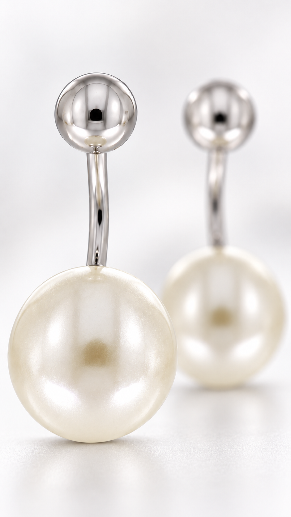 Silver Pearl Earrings