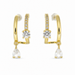 Earrings Pear-Cut Crystal