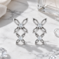 Double Four-Petal Earrings