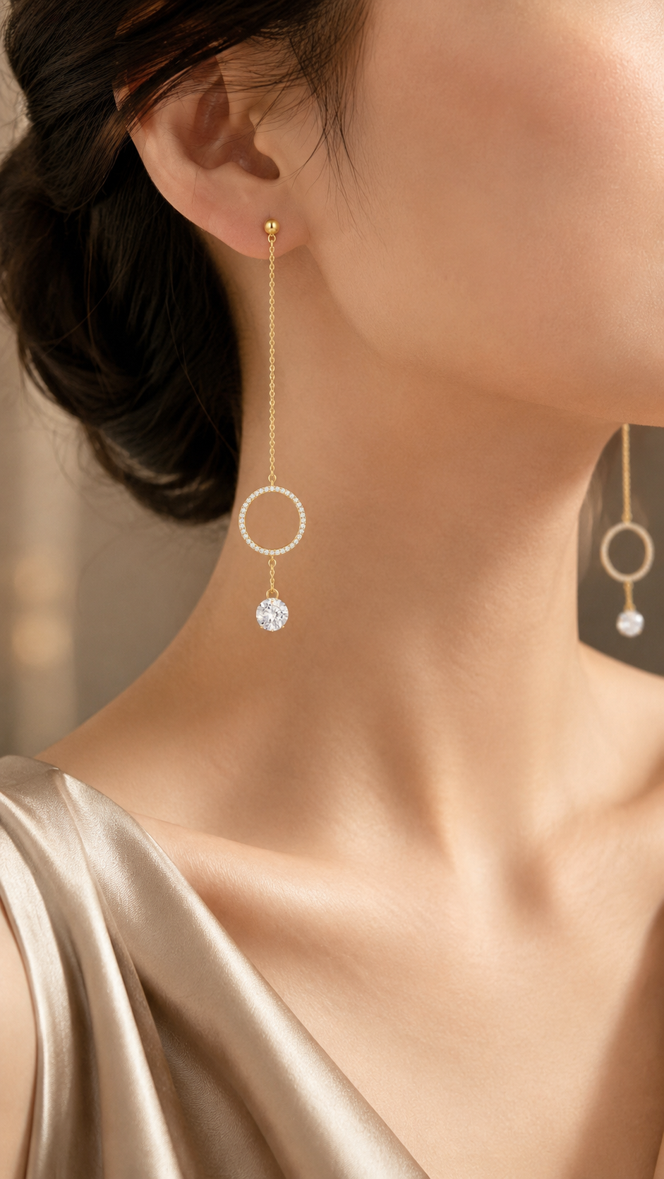 Chain Circle Earrings