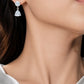 Round & Trillion Cut Earrings