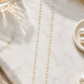 Gold Pearl Long Chain Drop Earrings for Women
