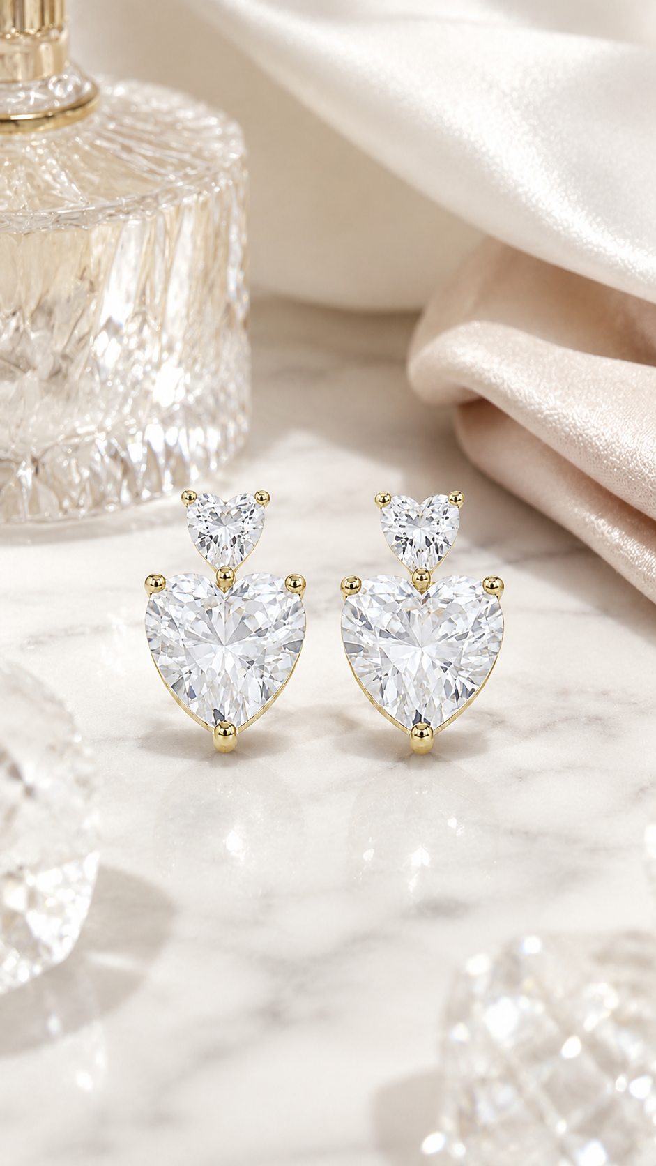 Double Heart Earrings