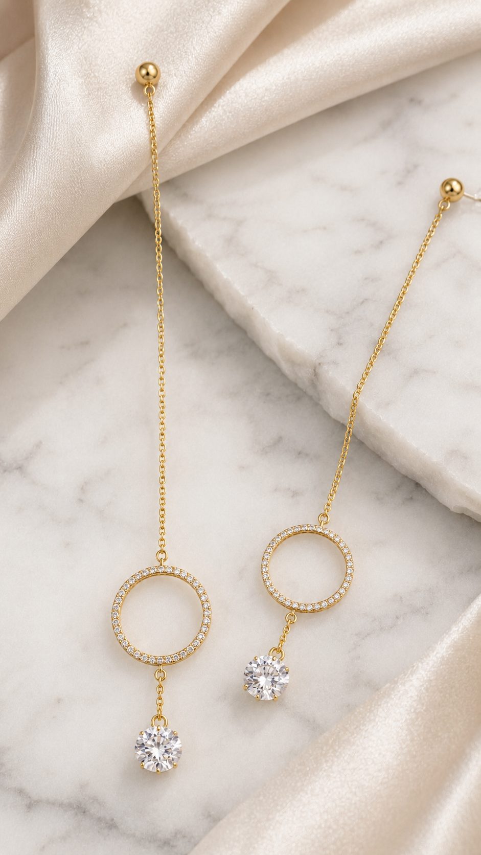 Chain Circle Earrings