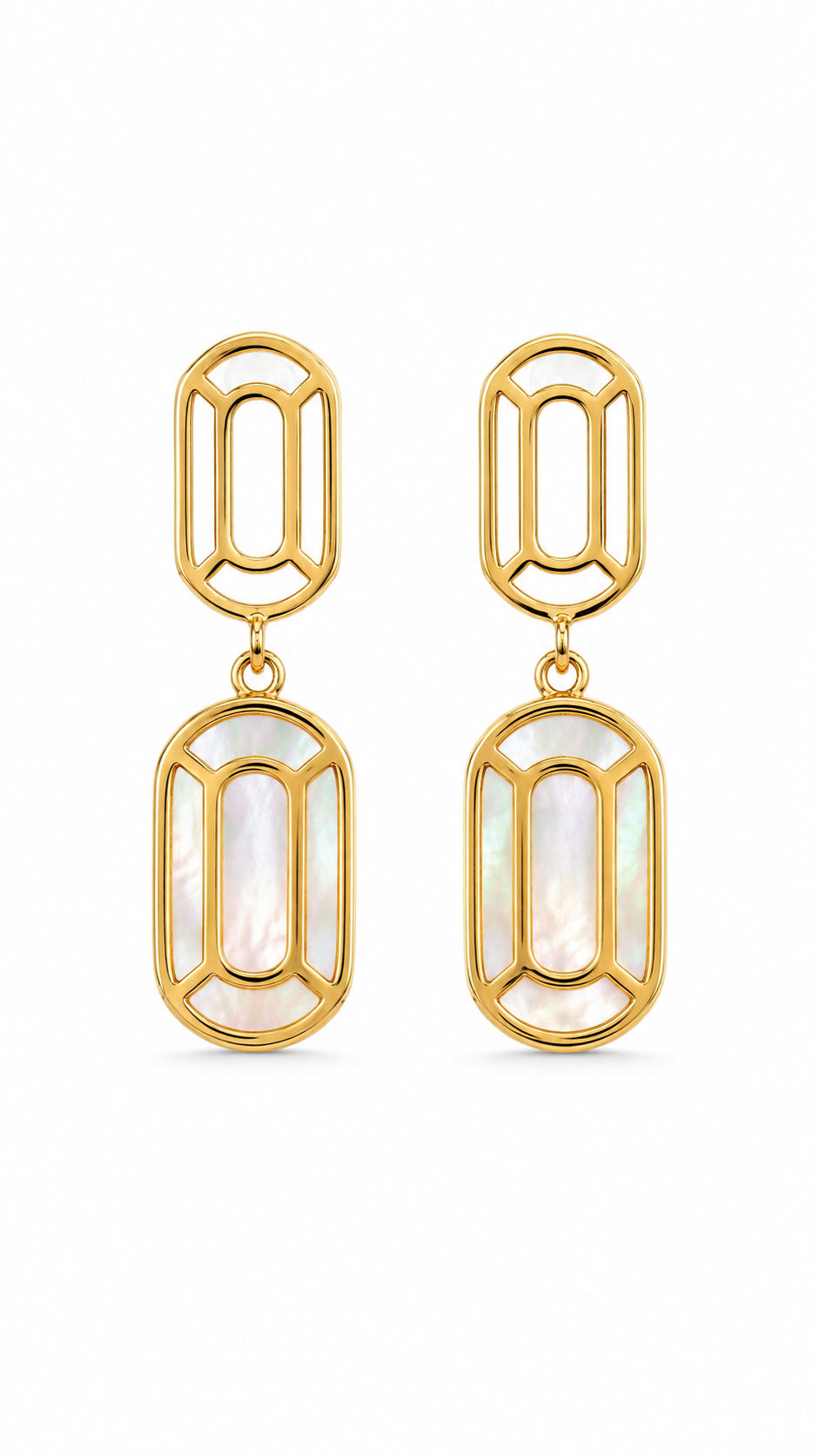 Gold-Tone Pearl Earrings