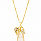 Luxury Yellow Stone CZ Pendant Necklace