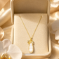 Luxury Yellow Stone CZ Pendant Necklace