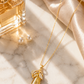 Luxury Yellow Stone CZ Pendant Necklace