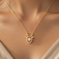Golden Deer Charm Necklace