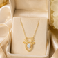 Golden Deer Charm Necklace