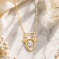 Golden Deer Charm Necklace