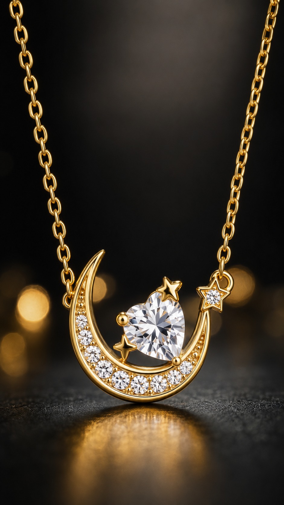 Elegant Moon Love Necklace