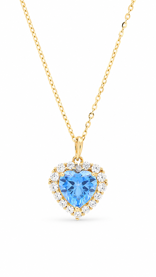 Blue Crystal Necklace