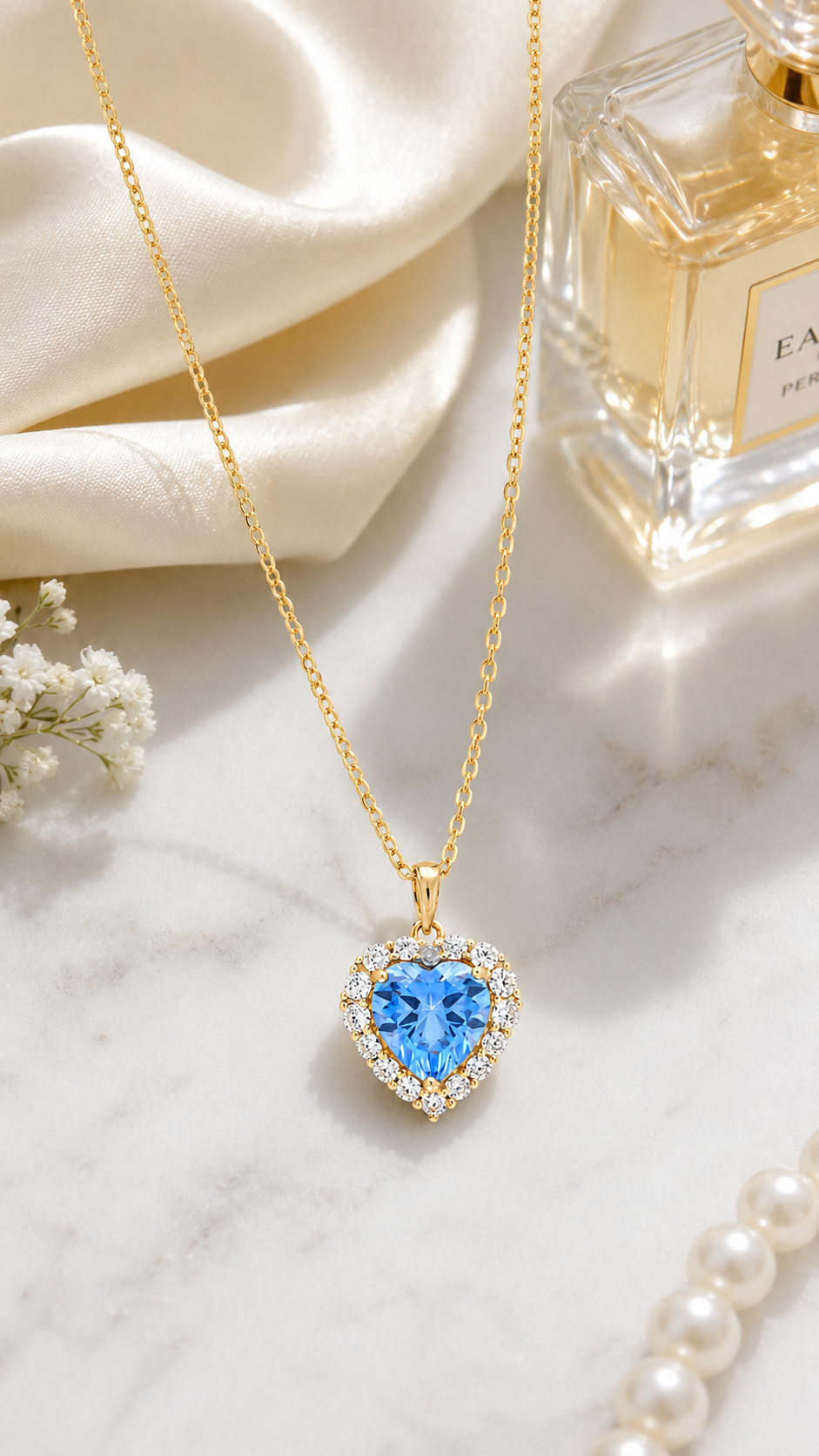 Luxury Blue Crystal Necklace