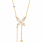 Golden Butterfly Drop Necklace