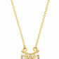Elegant Bow Pendant Necklace