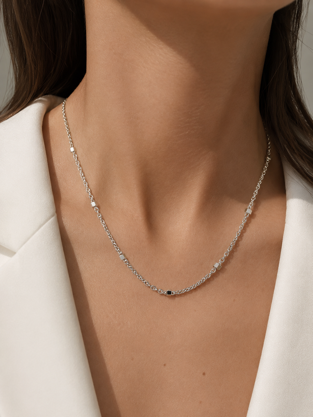 Minimalist Cube Bead Chain