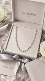 Silver Faceted Round Bead Chain