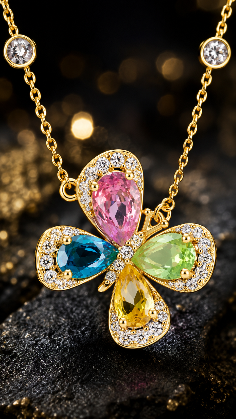 Pastel Butterfly Pendant