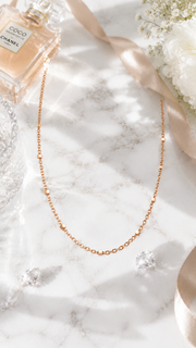 Minimalist Cube Bead Chain